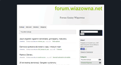 Desktop Screenshot of forum.wiazowna.net