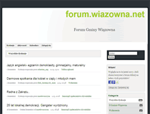 Tablet Screenshot of forum.wiazowna.net